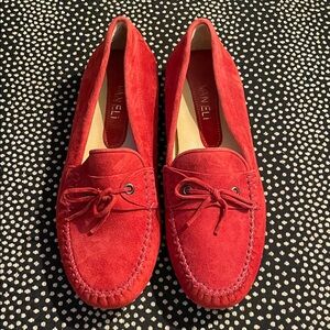 Vaneli Red Suede Flats